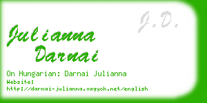 julianna darnai business card